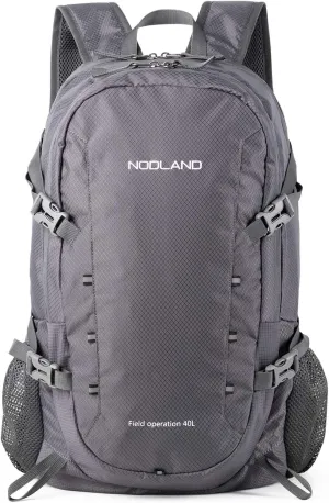NODLAND 40L Lightweight Foldable Waterproof Backpack for Travel