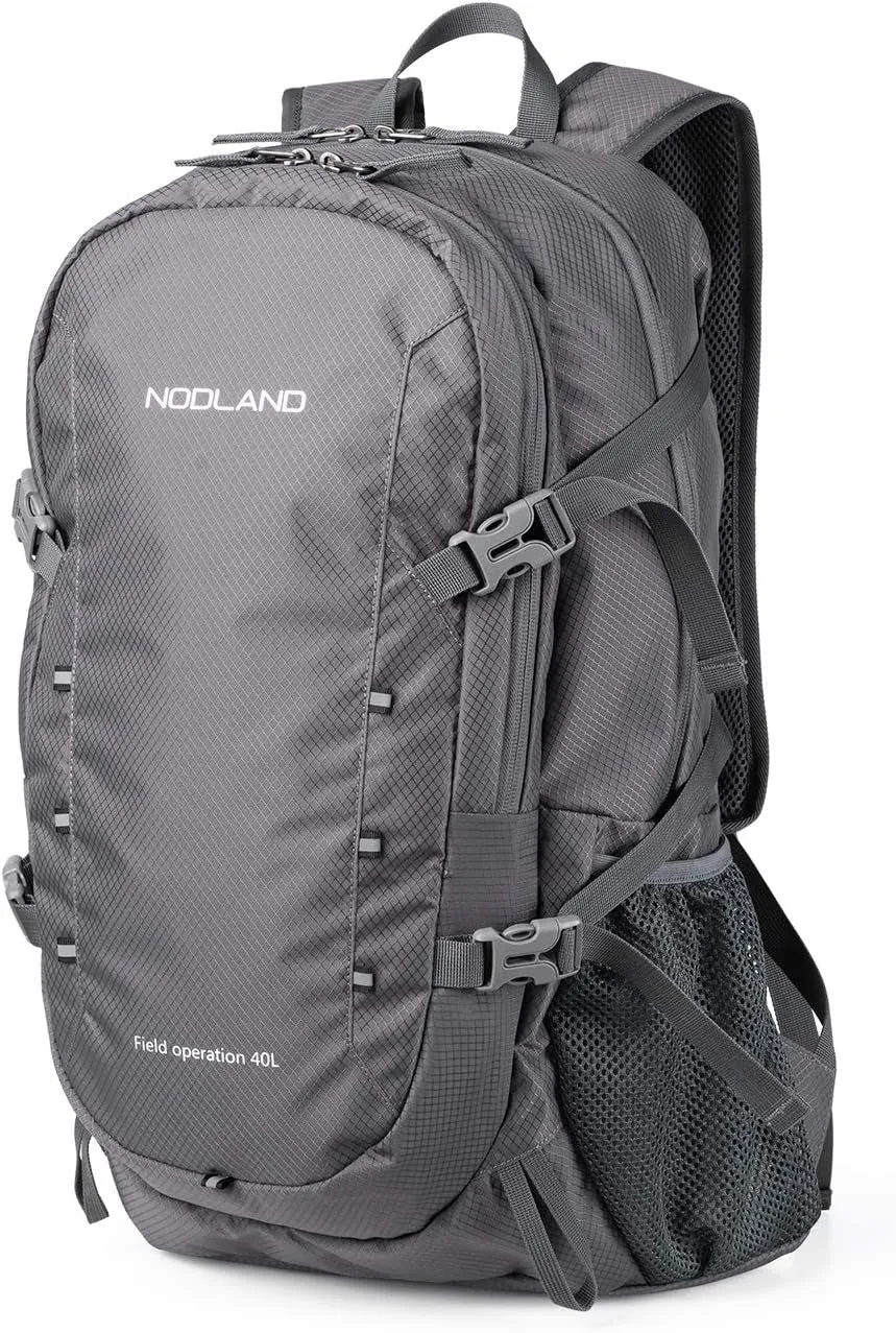 NODLAND 40L Lightweight Foldable Waterproof Backpack for Travel