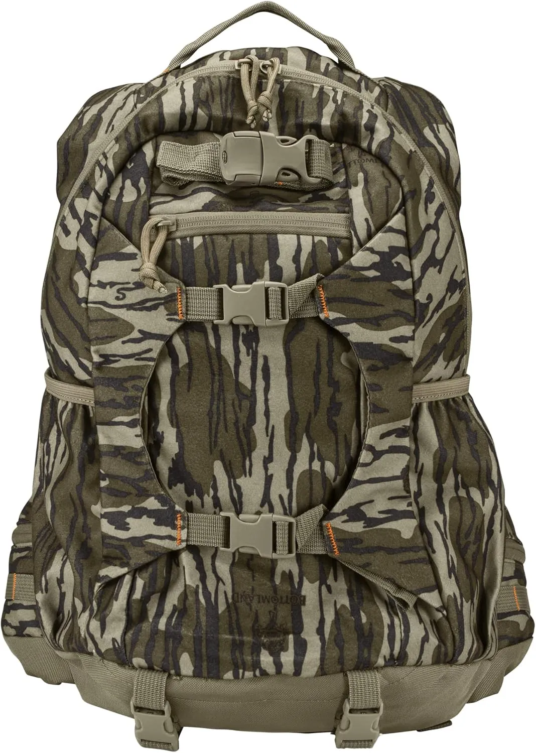 North Mountain Gear Camouflage Hunting Backpack Waterproof Bow and Rifle Compatible Hunting Bag (Mossy Oak Bottomland)