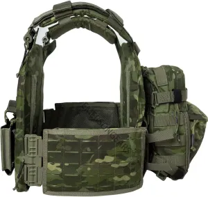 Nylon Fabric tactical suit Quick Release Vest with Hydration Backpack and Triple Tool Pouch