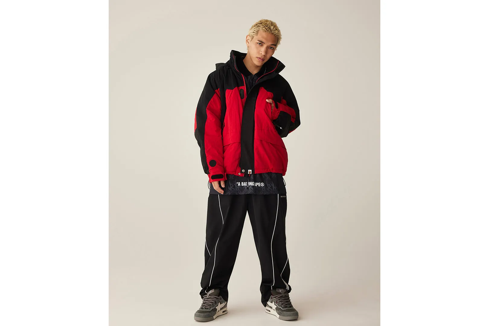 NYLON SNOWBOARD PADDED JACKET