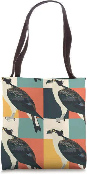 Osprey Color Block Animal Wildlife Pattern Backpack Tote Bag