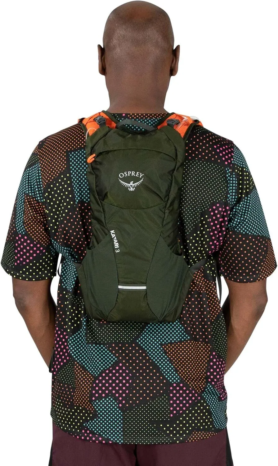 Osprey Katari 3L Men's Biking Backpack with Hydraulics Reservoir, Green Creek