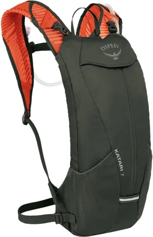 Osprey Katari 7L Men's Biking Backpack with Hydraulics Reservoir, Green Creek
