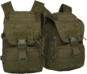 Outdoor Shoulder Tactical Bag Waterproof Mountaineering Bag Hiking Camo Backpack,army green