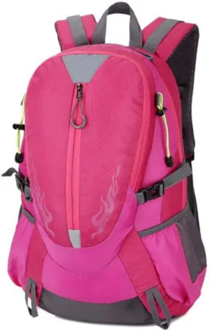 Outdoor Sports Backpack Hiking Daypack, Waterproof Large Capacity Camping Hiking Climbing Backpack Hiking Daypacks(Rose red)