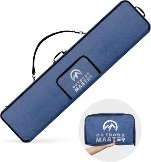 OutdoorMaster Snowboard Bag - 900D Water Resistant Snowboard Travel Bag with Shoulder Strap, Foldable Storage Design