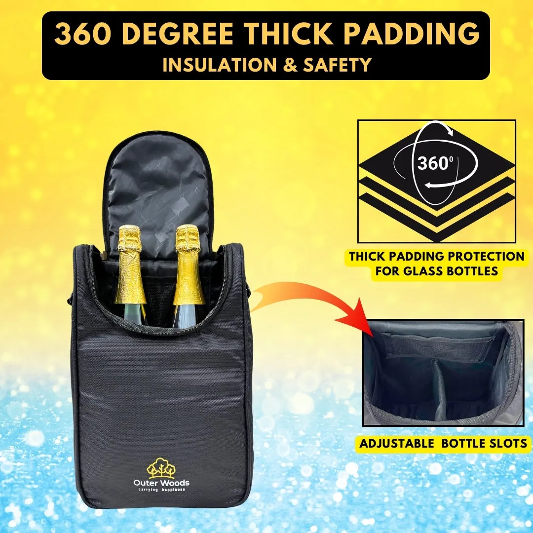 Outer Woods Insulated 2 Bottle Cooler Bag