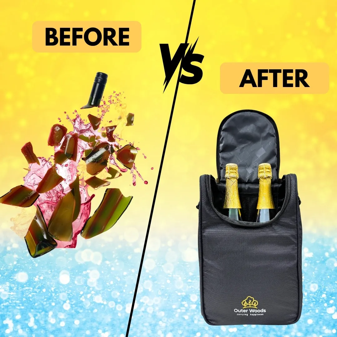 Outer Woods Insulated 2 Bottle Cooler Bag