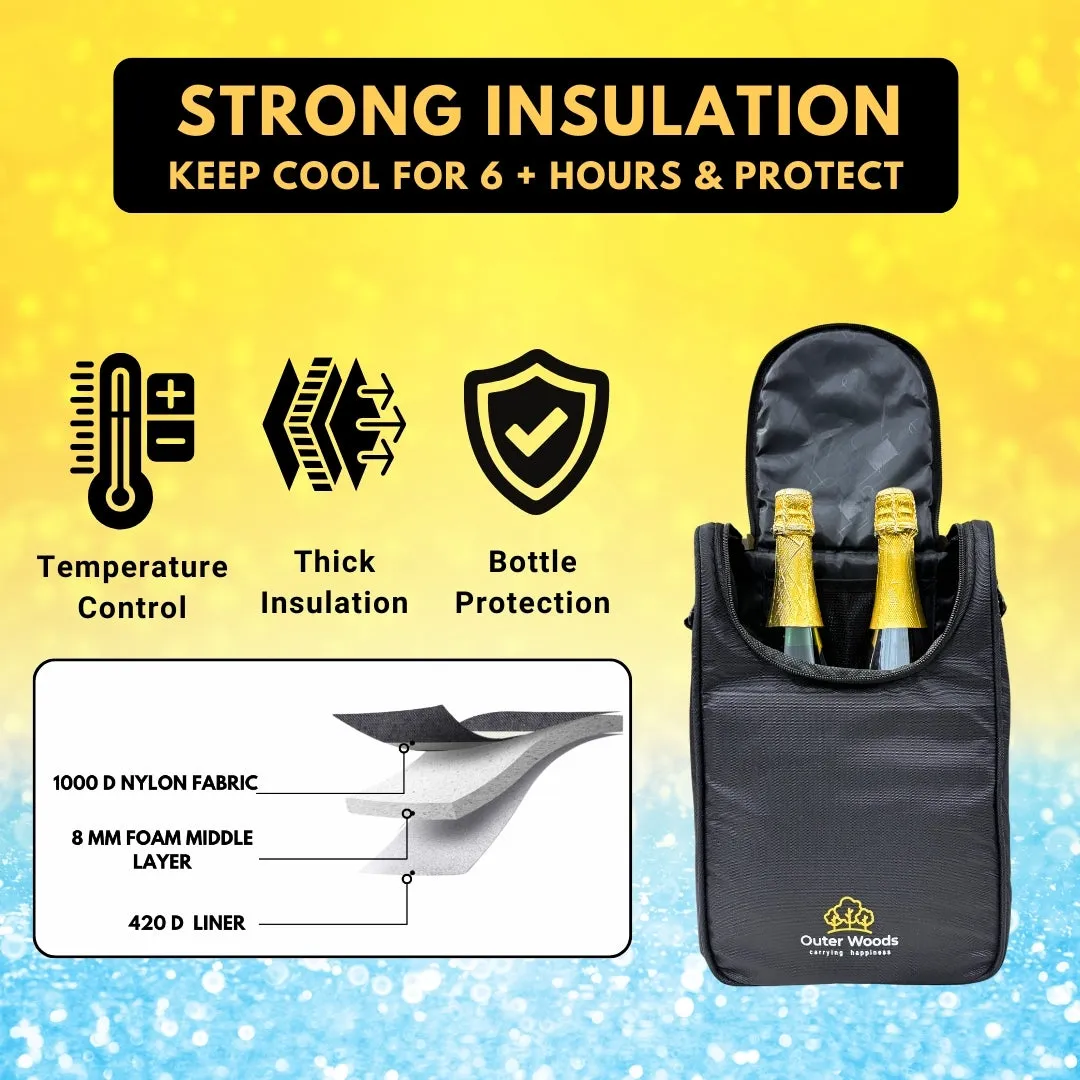 Outer Woods Insulated 2 Bottle Cooler Bag