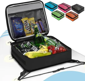 Paddle Board Cooler Bag, Waterproof Surf Sup Deck Cooler Bag Insulated Leakproof 10 Cans, Sup Paddle Board Accessories Bag for Stand Up Paddleboard and Kayak
