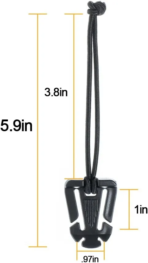 Paracord Planet Web Dominator Tactical Strap | Tactical Gear & Accessories | Bag and MOLLE Web Management Tool with Elastic Cord