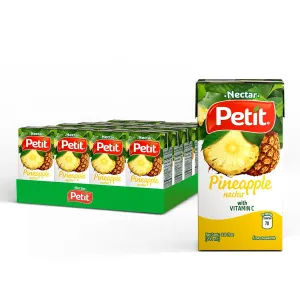 Petit Pineapple Nectar, 200 ml (Pack of 24) – Refreshing Tropical Fruit Beverage