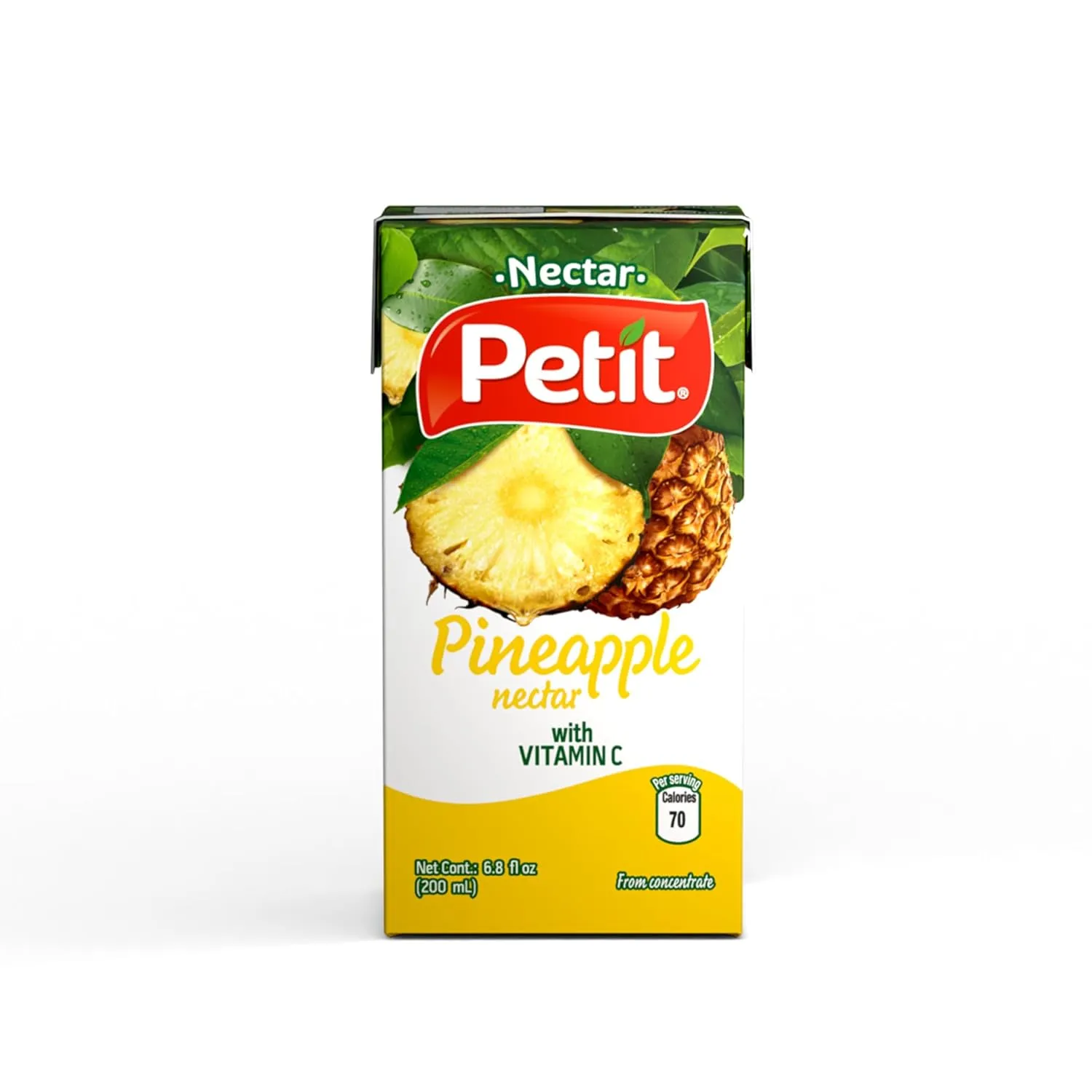 Petit Pineapple Nectar, 200 ml (Pack of 24) – Refreshing Tropical Fruit Beverage