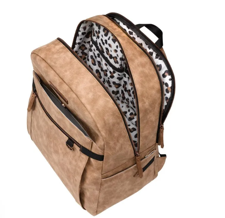 Petunia Pickle Bottom 2-in-1 Provisions Breast Pump & Diaper Bag Backpack in Brioche
