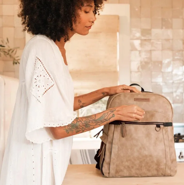 Petunia Pickle Bottom 2-in-1 Provisions Breast Pump & Diaper Bag Backpack in Brioche
