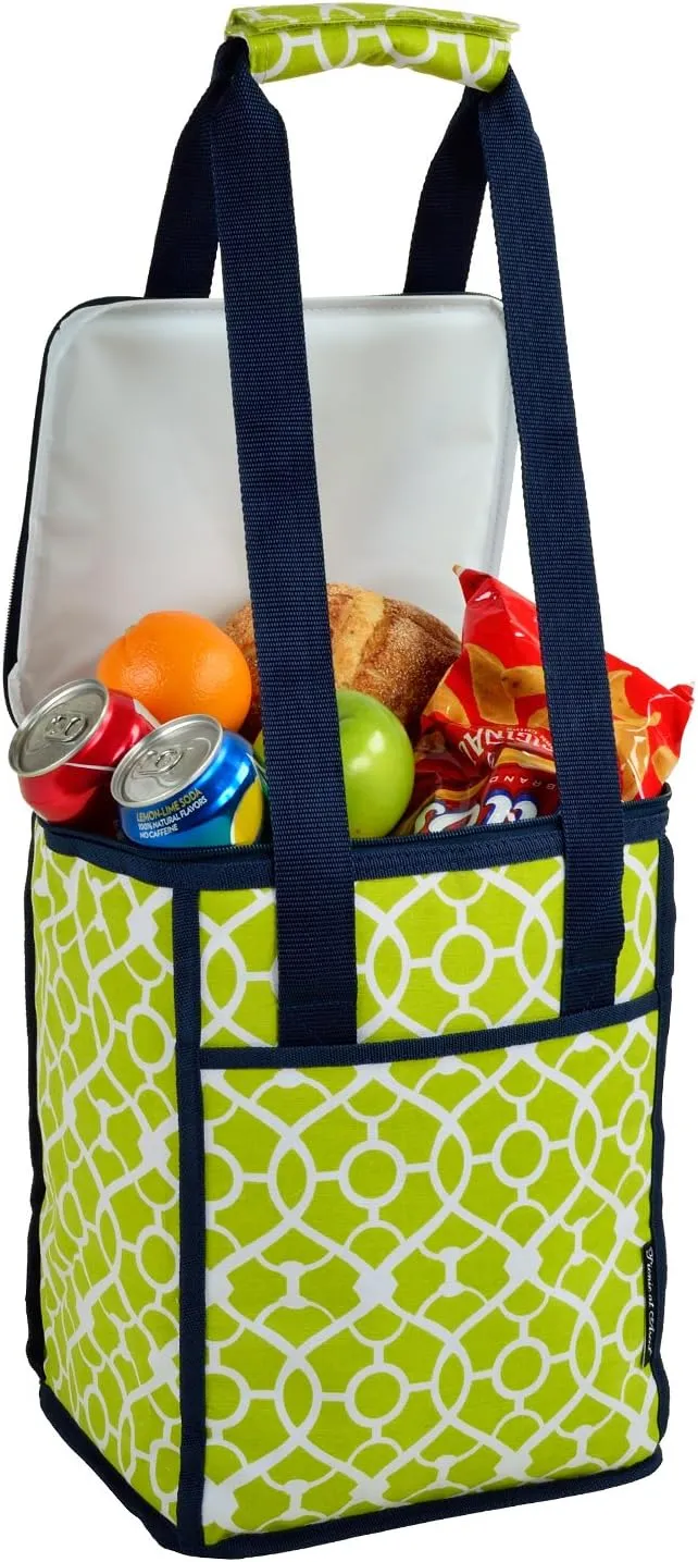 Picnic at Ascot Square Cooler Tote, Trellis Green