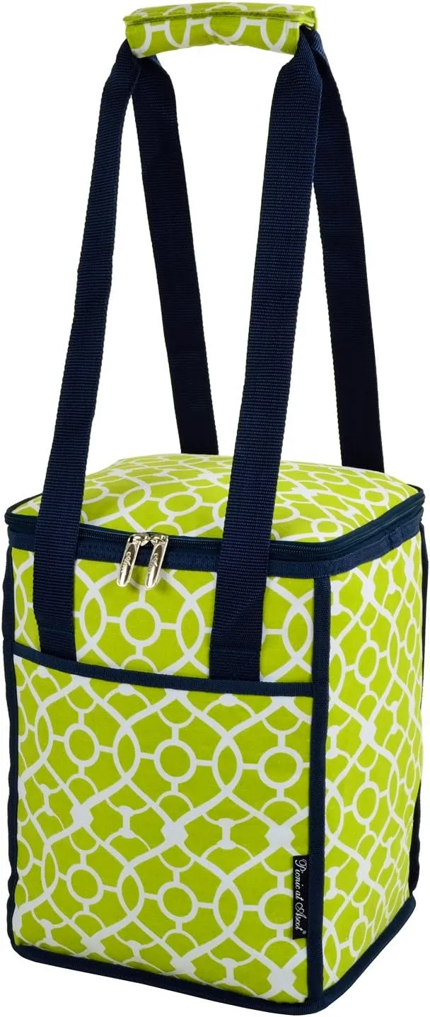Picnic at Ascot Square Cooler Tote, Trellis Green
