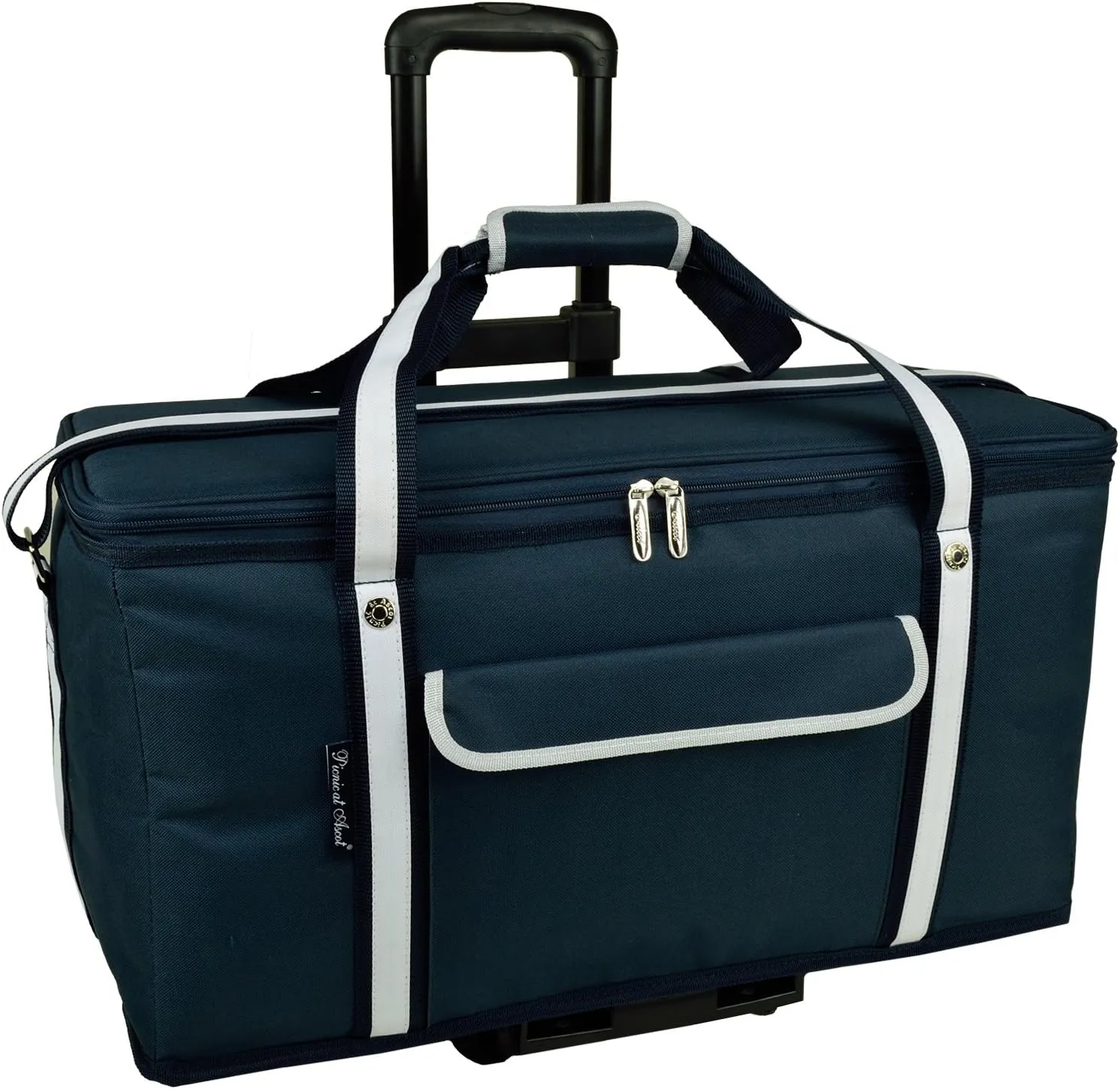 Picnic at Ascot Travel Cooler with Wheels- 64 Can Capacity- Collapsible Leakproof Cooler- Designed & Quality Approved in The USA