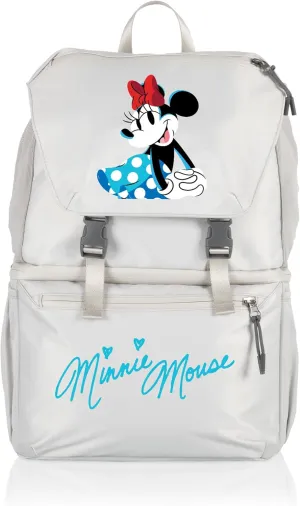 PICNIC TIME Disney Minnie Mouse Tarana Backpack Cooler made with Recycled Material, Soft Cooler Backpack, Cooler Bag, (Halo Gray)