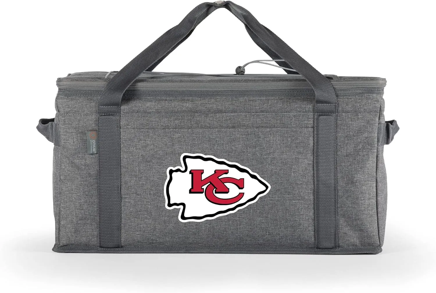 PICNIC TIME NFL 64 Can Collapsible Cooler, Large Insulated Soft Cooler Bag, Portable Beach Cooler with Shoulder Strap, (Heathered Gray)