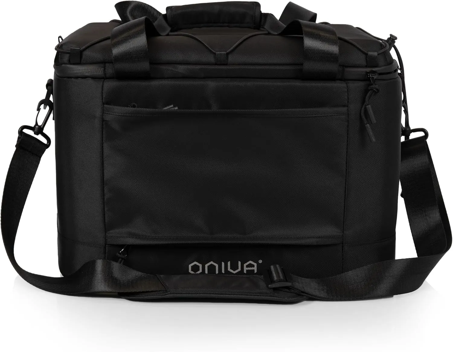 PICNIC TIME Tarana Superthick Cooler Bag with Removable Shoulder Strap, 24 Can Insulated Soft Cooler, Beach Cooler, Insulated Camping Cooler, Picnic Cooler, (Black)
