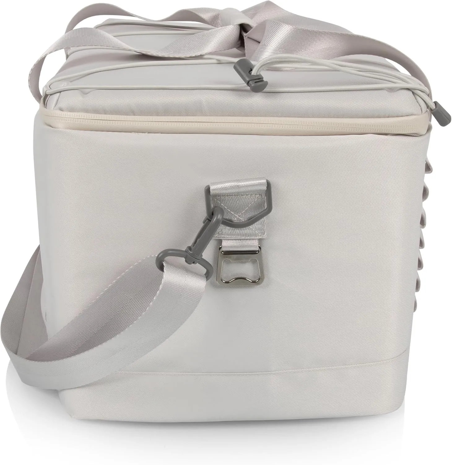 PICNIC TIME Tarana Superthick Cooler Bag with Removable Shoulder Strap, 24 Can Insulated Soft Cooler, Insulated Camping Cooler, Picnic Cooler, (Halo Gray)