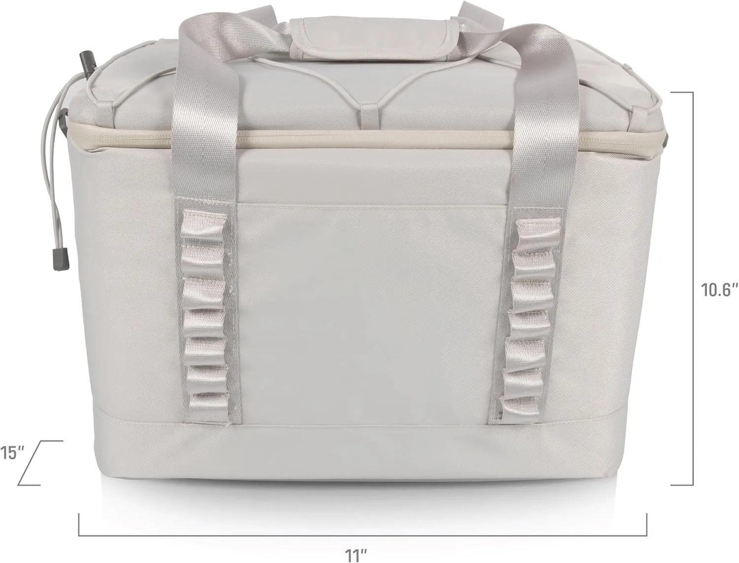 PICNIC TIME Tarana Superthick Cooler Bag with Removable Shoulder Strap, 24 Can Insulated Soft Cooler, Insulated Camping Cooler, Picnic Cooler, (Halo Gray)