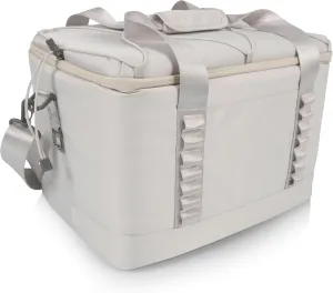 PICNIC TIME Tarana Superthick Cooler Bag with Removable Shoulder Strap, 24 Can Insulated Soft Cooler, Insulated Camping Cooler, Picnic Cooler, (Halo Gray)