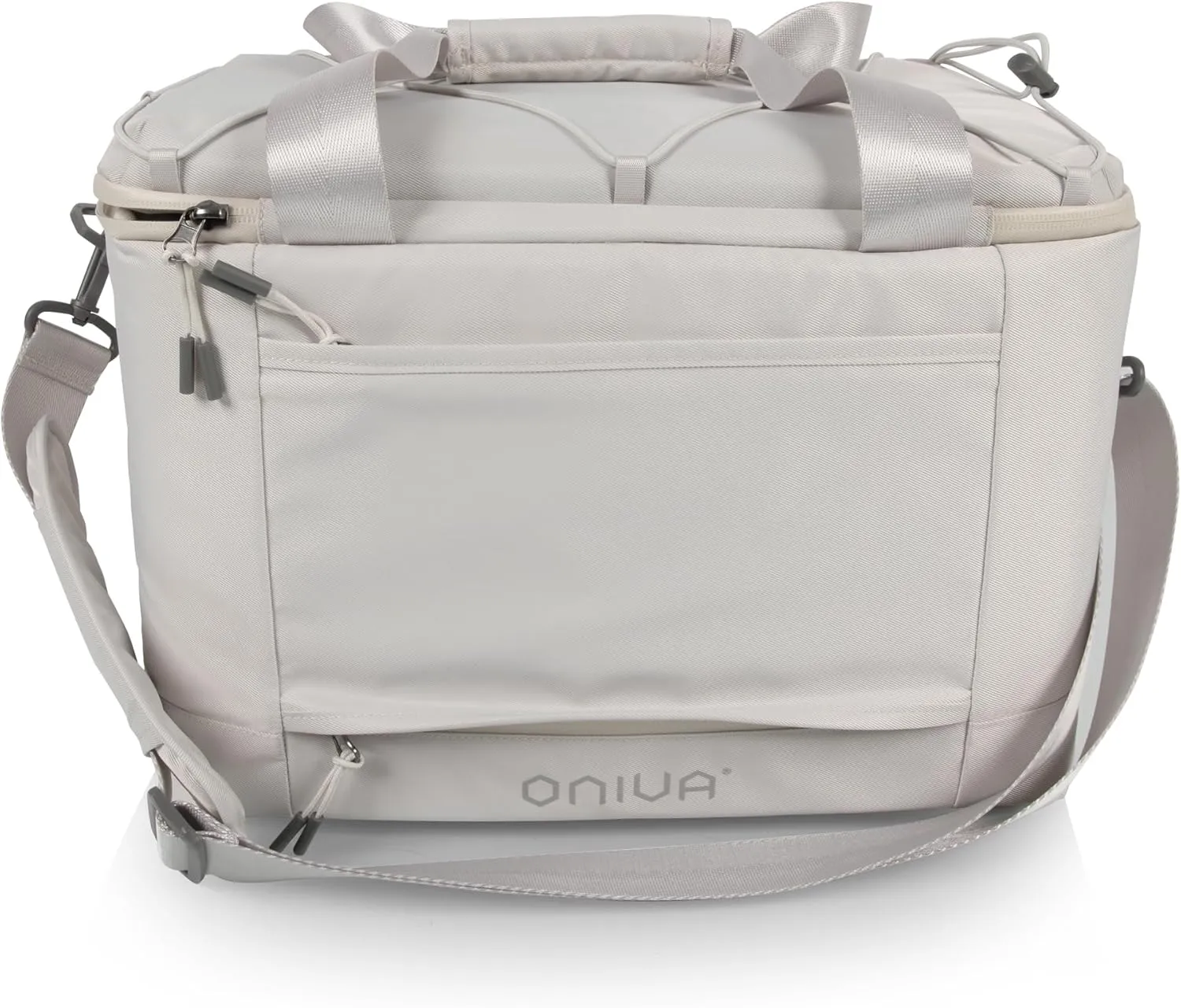 PICNIC TIME Tarana Superthick Cooler Bag with Removable Shoulder Strap, 24 Can Insulated Soft Cooler, Insulated Camping Cooler, Picnic Cooler, (Halo Gray)