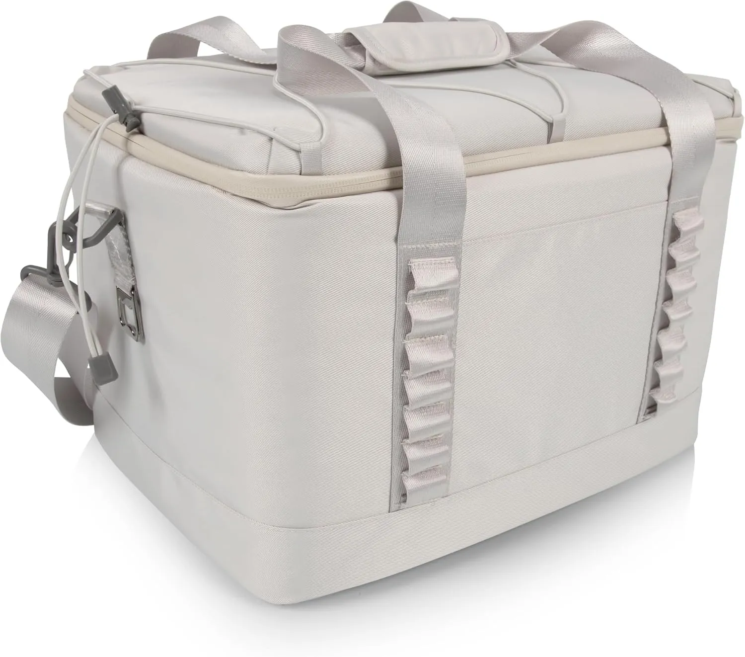 PICNIC TIME Tarana Superthick Cooler Bag with Removable Shoulder Strap, 24 Can Insulated Soft Cooler, Insulated Camping Cooler, Picnic Cooler, (Halo Gray)