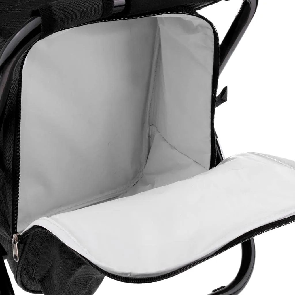 pistro Fishing Folding Stool Chair with Insulated Cooler Backpack