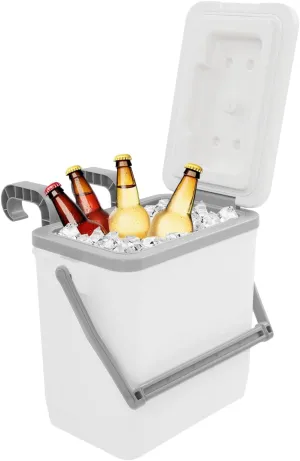 Pool Cooler,10L Insulated Cooler Hard Cooler with Handle,2.64Gal Insulated Cooler,Keeps Ice for Up to 24 Hours, Portable Above Ground Pool Accessories Fot Pool Parties, Beach BBQ, Camping