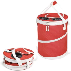 Pop-Up Collapsible Cooler Bag & Ice Chest - Insulated, Lightweight with Waterproof Interior & Built-in Cup Holder | Leak-Proof Portable Cooler for Camping, Beach, Picnics, Travel