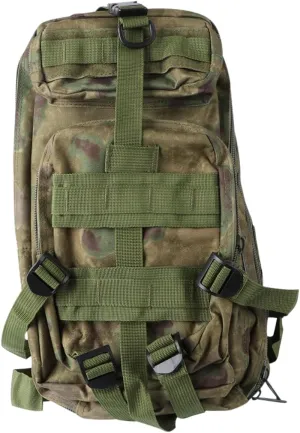 POPETPOP Camouflage Backpack for Men Lightweight Rucksack Hiking Bag Straps for Outdoor Adventures Camping Trekking Travel Capacity Green Camo