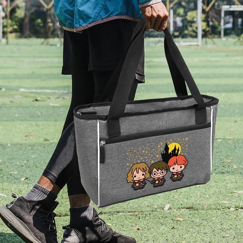 Popfunk HP Group Chibi Collection Soft Sided Insulated Tote Cooler Bag, Lightweight, Thermal and Reusable for Grocery