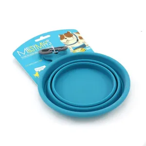 Portable - Collapsible  Dog Bowl - Blue