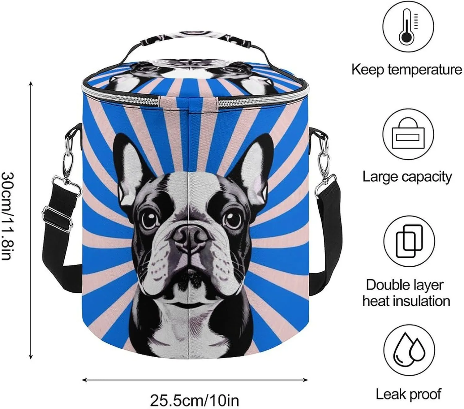Portable Cooler Bags with Adjustable Shoulder Straps Fit BBQ, Camping, Outdoor