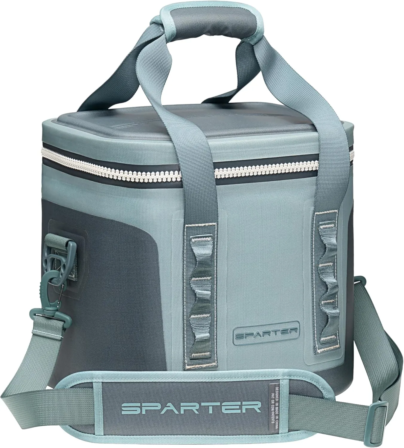 Portable Soft Cooler 12 Cans, IP68 Tizip Leak-Proof Zipper for Camping, Fishing, Beach, Outdoors Insulated Ice Chest with Reusable Ice Pack