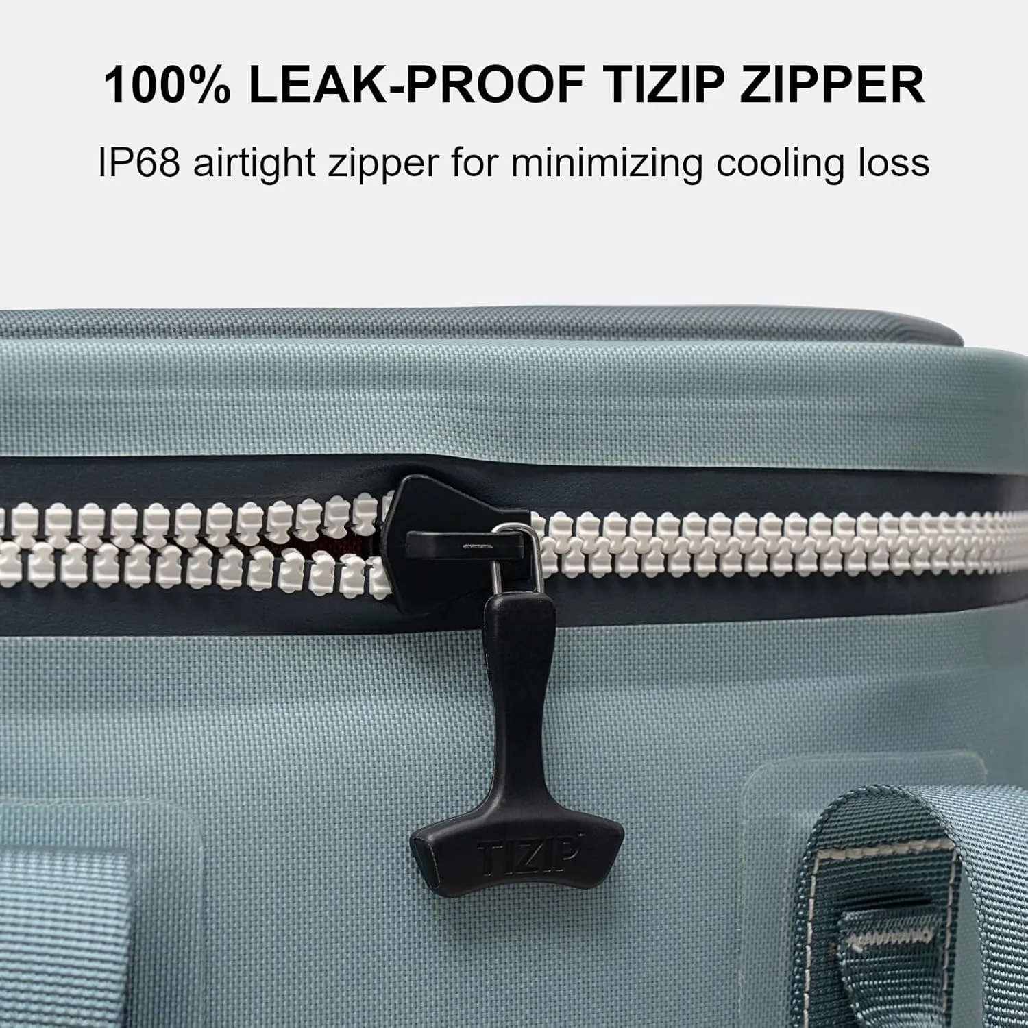 Portable Soft Cooler 12 Cans, IP68 Tizip Leak-Proof Zipper for Camping, Fishing, Beach, Outdoors Insulated Ice Chest with Reusable Ice Pack