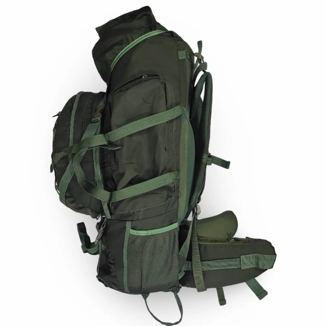 PRAGO - Rucksack Bag (120L) with Detachable Day Pack (95 25L) – Solid Build Quality – Green