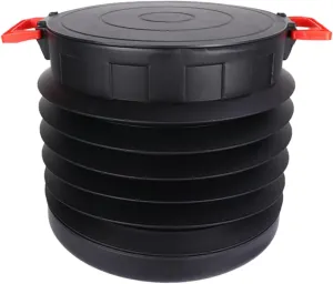 PRETYZOOM Utility Bucket Large Collapsible Design for Fishing Hunting Survival Outdoor Activities