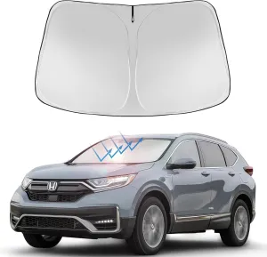 Proadsy 2025 Upgrade Front Windshield Sun Shade Foldable Sunshade Protector Custom Fit 2022 2021 2020 2019 2018 2017 Honda CRV SUV, LX, EX, EX-L, EX-L Navi, Touring Accessories