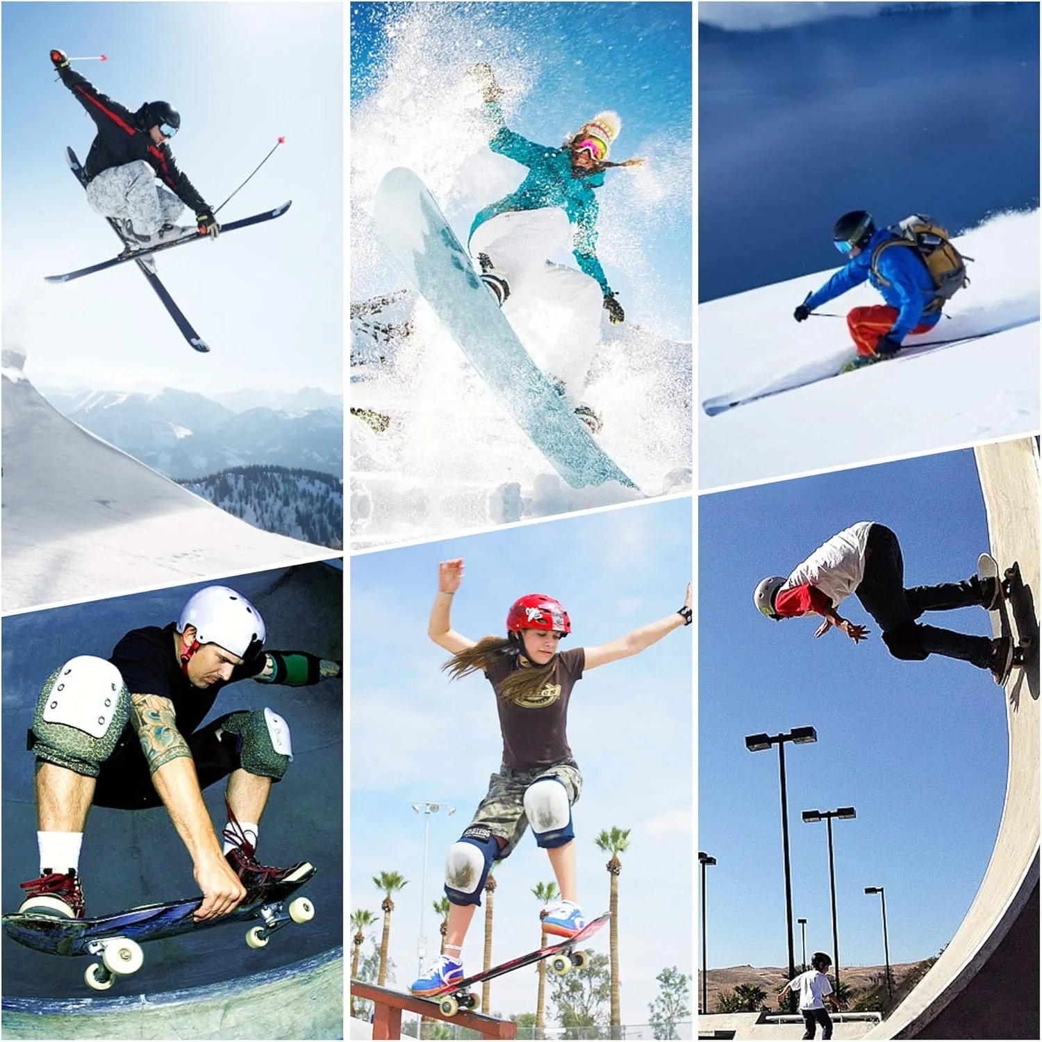 Protective Padded Shorts for Snowboard Ski Ice Skating Skateboard Hip Butt Tailbone Protection for Men Women Youth