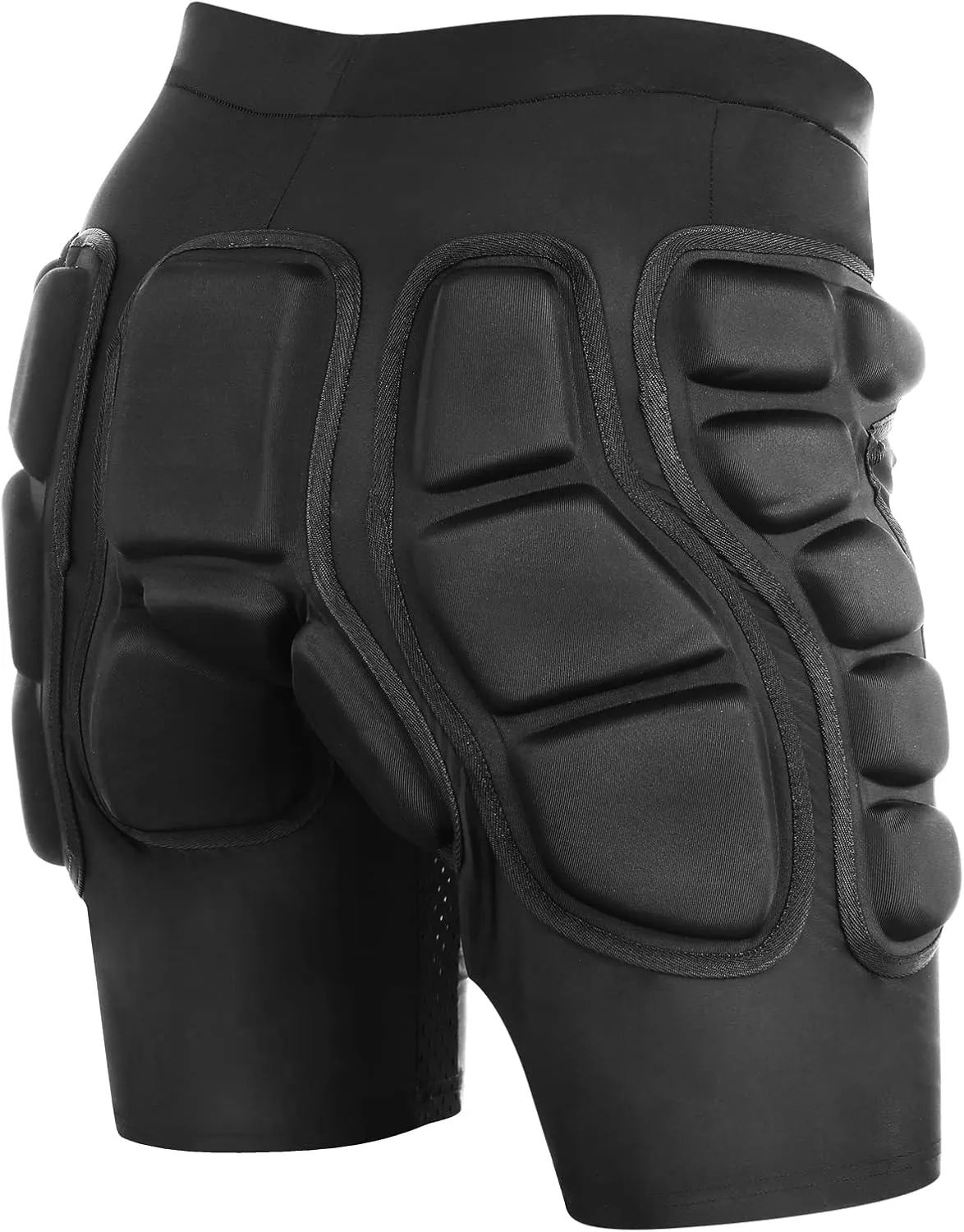 Protective Padded Shorts, Impact Resistance Sportswear Outdoor Impact Protective Gear for Snowboard, Skate, Ski, Skateboard, Unisex, 3D Protection for Hip, Butt and Tailbone