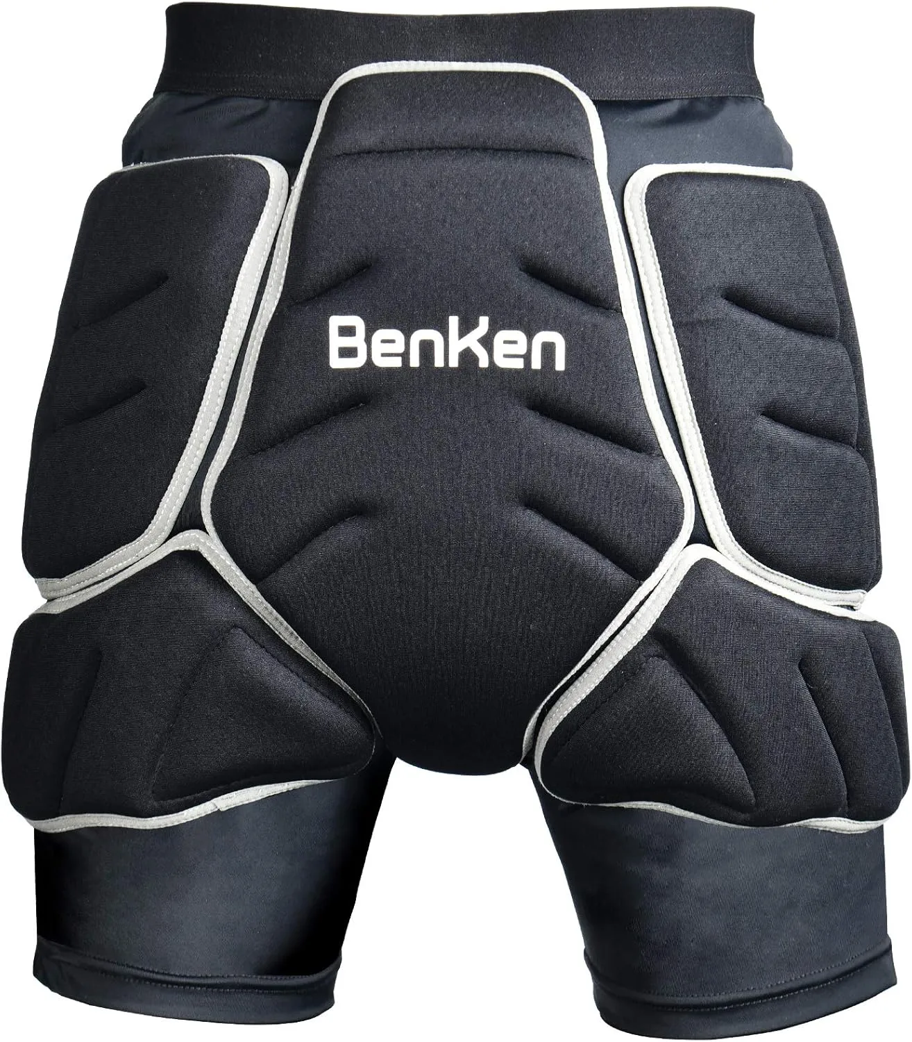 Protective Padded Shorts, SBR 3D EVA Impact Protective Gear for Snowboard Skate and Ski Cycling Underwear Shorts Black