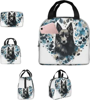 Puppy Surrounded by Love Lunch Bag Insulated Lunch Box for Men Women Portable Lunch tote Bag Lunchbox