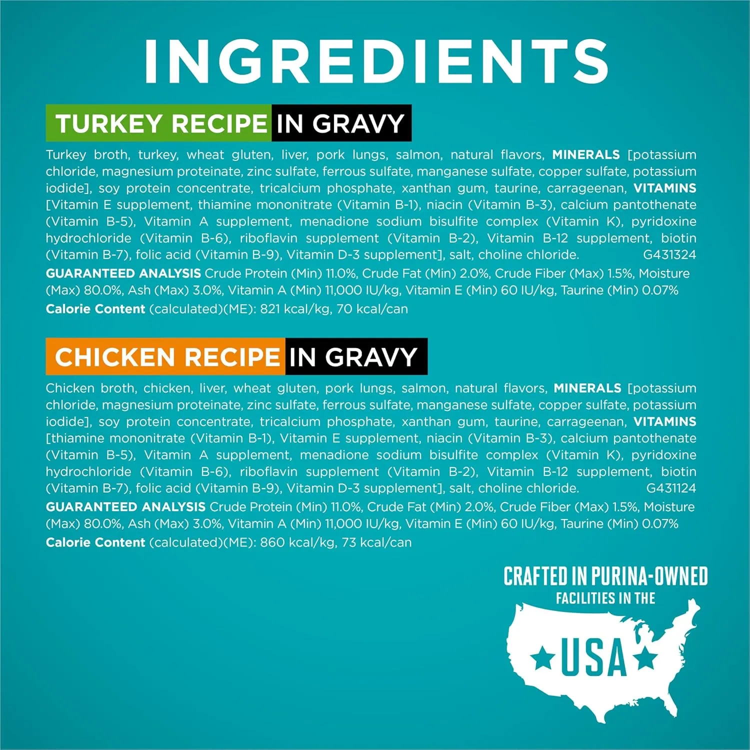 Purina ONE Natural, High Protein Cat Food Variety Pack, Turkey, Chicken and Tuna Recipes - (2 Packs of 12) 3 oz. Cans