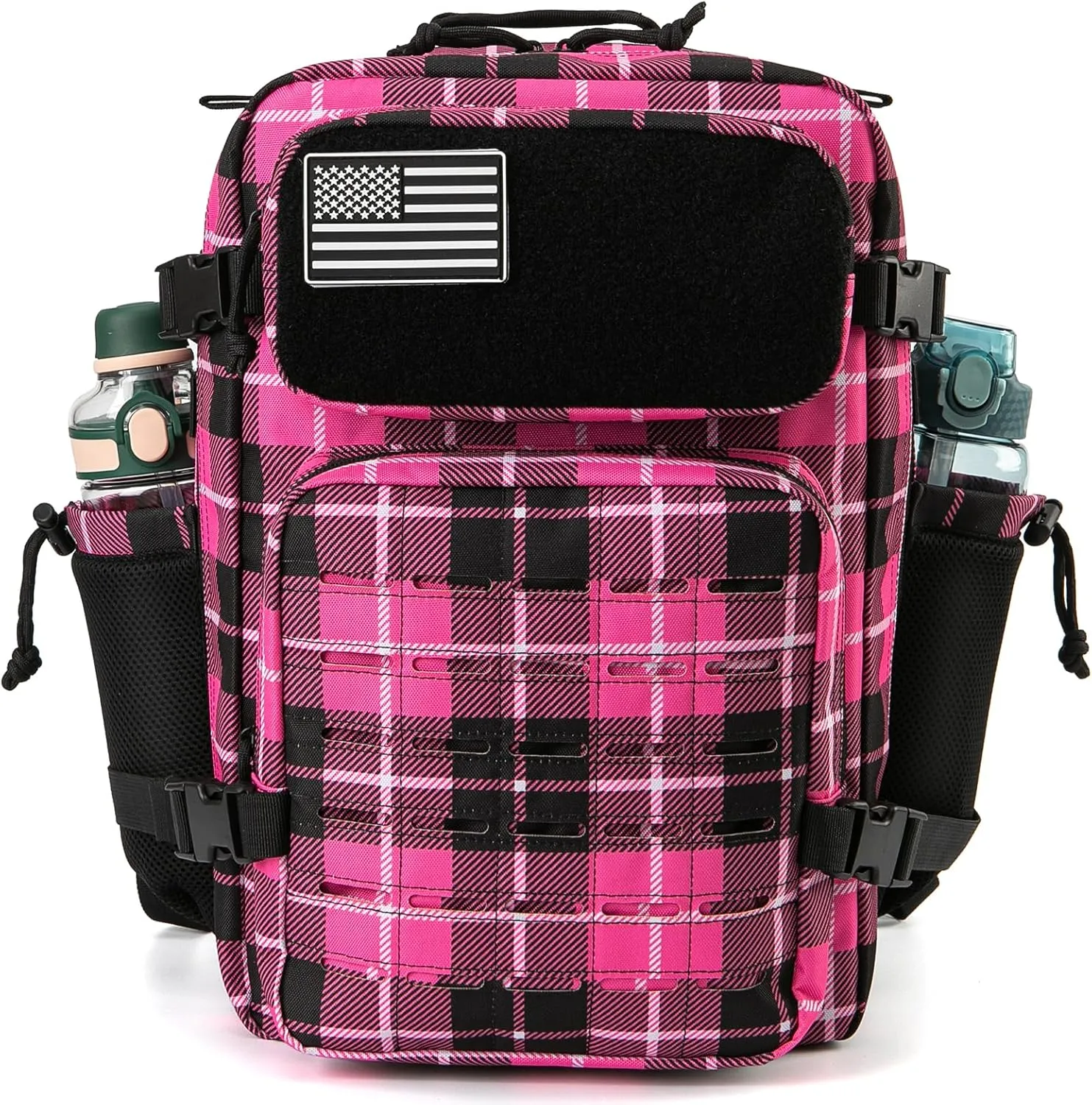 QT&QY 25L/35L/45L Military Tactical Backpack For Men Molle Daypack 3 Day Bug Out Bag Hiking Rucksack With Bottle Holder