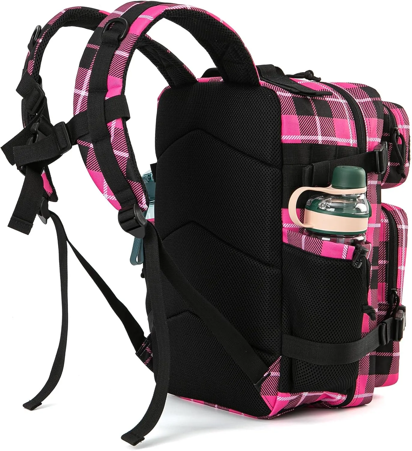 QT&QY 25L/35L/45L Military Tactical Backpack For Men Molle Daypack 3 Day Bug Out Bag Hiking Rucksack With Bottle Holder